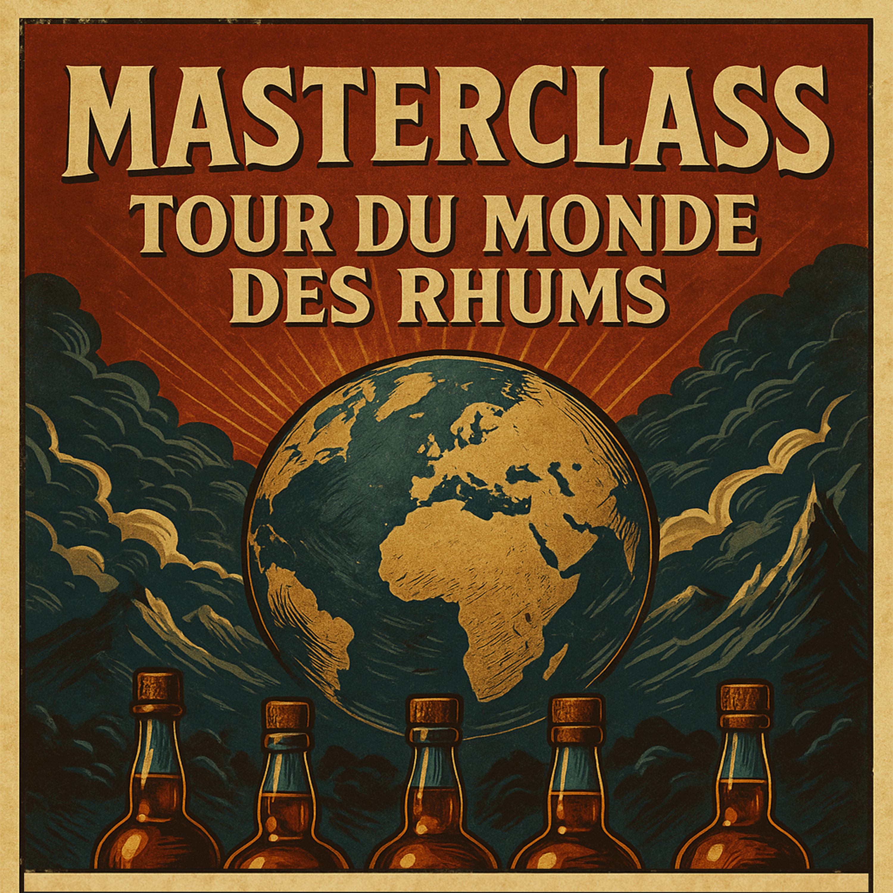 MASTERCLASS « TOUR DU MONDE DES RHUMS » – 22 MAI 2025 – PLACES